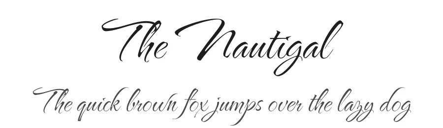 The Nautigal by Robert E. Leuschke — Script Handwritten Font