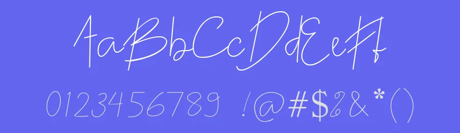 The Night Began — Script Handwritten Font — thumbnail 3