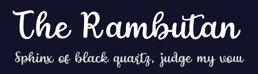 The Rambutan by Alif Nuryasin — Script Handwritten Font — thumbnail 2
