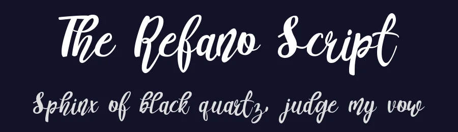 The Refano Script — Script Handwritten Font — thumbnail 2