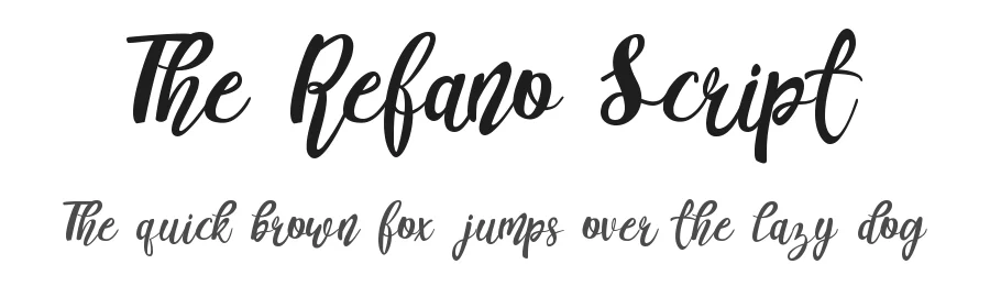 The Refano Script — Script Handwritten Font