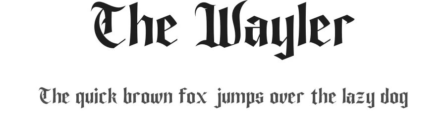 The Wayler by Ragamkata Studio — Display Font