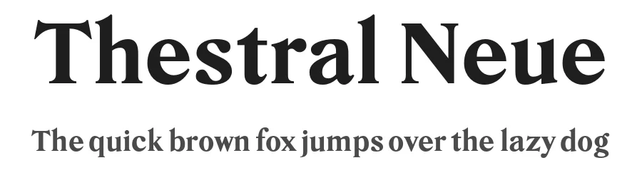 Thestral Neue by Pauline Maréchal — Serif Font