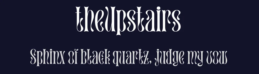 theUpstairs by Redy Studio — Display Font — thumbnail 2