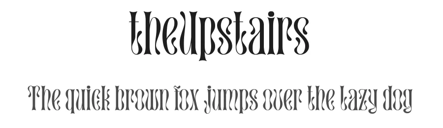 theUpstairs by Redy Studio — Display Font
