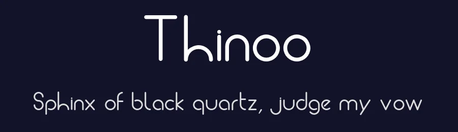 Thinoo — Sans Serif Font — thumbnail 2