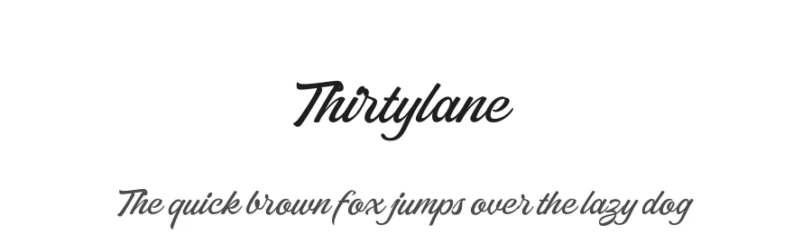 Thirtylane by Letterhend Studio — Script Handwritten Font