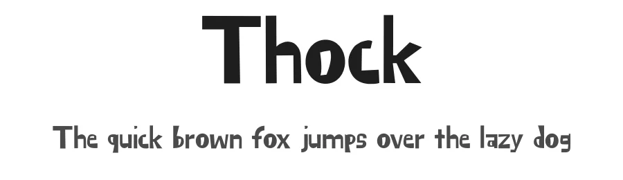 Thock — Display Font