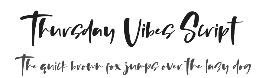 Thursday Vibes Script by Sronstudio — Script Handwritten Font