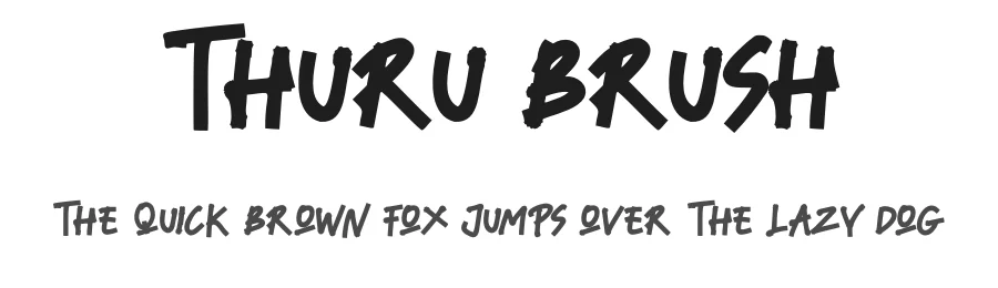 Thuru Brush by Idealeksis — Script Handwritten Font
