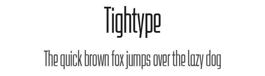 Tightype by Fernando Haro — Display Font