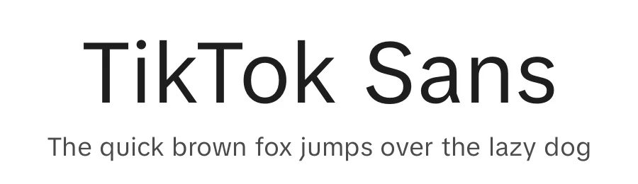 TikTok Sans