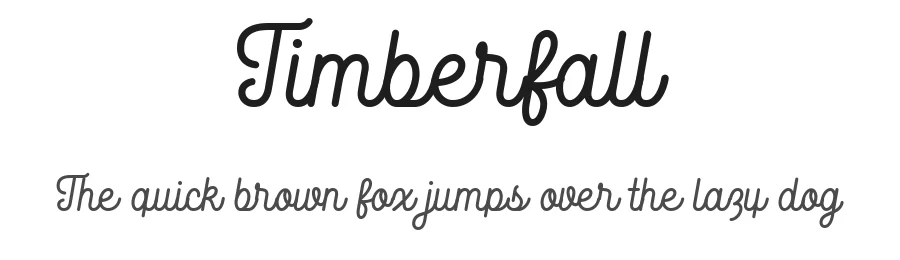 Timberfall by Aron Farsang — Script Handwritten Font