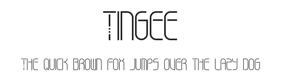 Tingee by alexatype — Display Font