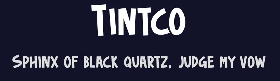 Tintco by namilurihas — Display Font — thumbnail 2