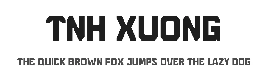 TNH Xuong by Truong Nguyen Huy — Display Font