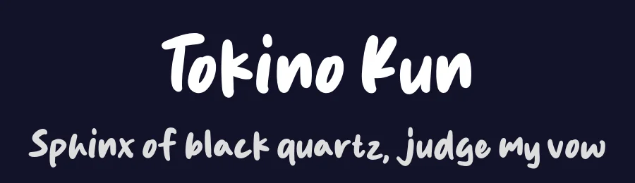 Tokino Kun by MJType (Muhamad Junaid) www.mjtype.com — Script Handwritten Font — thumbnail 2