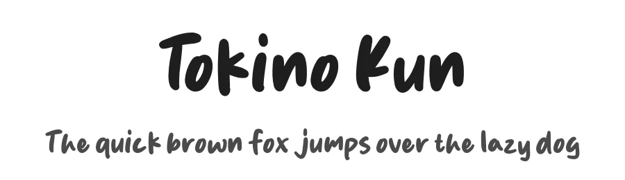 Tokino Kun by MJType (Muhamad Junaid) www.mjtype.com — Script Handwritten Font