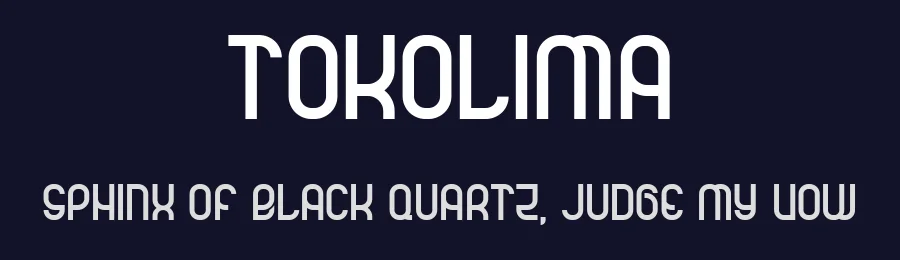 Tokolima by type5 — Display Font — thumbnail 2