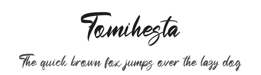 Tomihesta by Perspectype Studio — Script Handwritten Font