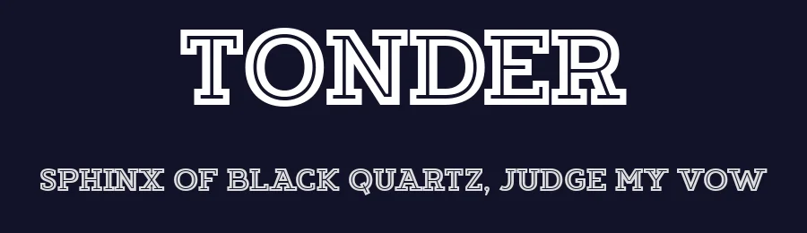 Tonder by Drizy Studio 2022 — Slab Serif Font — thumbnail 2
