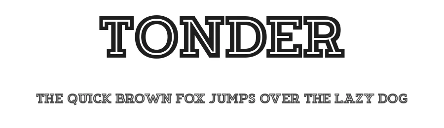 Tonder by Drizy Studio 2022 — Slab Serif Font