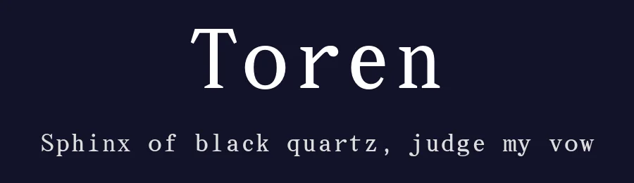 Toren by Eli Heuer — Serif Font — thumbnail 2