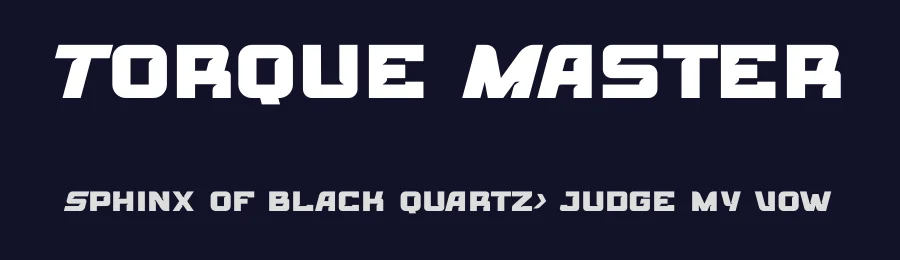 Torque Master by PINISIART TEAM — Display Font — thumbnail 2
