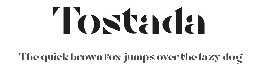 Tostada — Serif Font