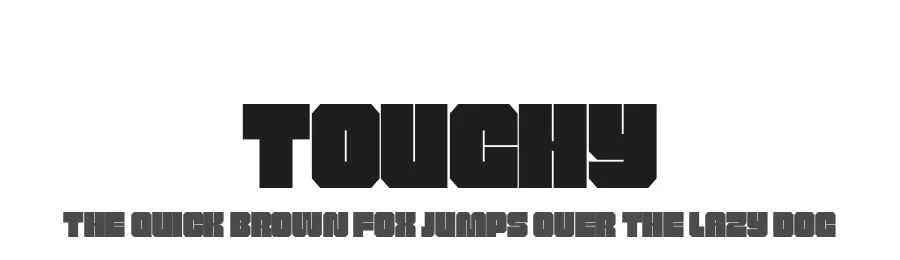 Toughy by George Triantafyllakos — Display Font
