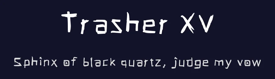Trasher XV — Script Handwritten Font — thumbnail 2