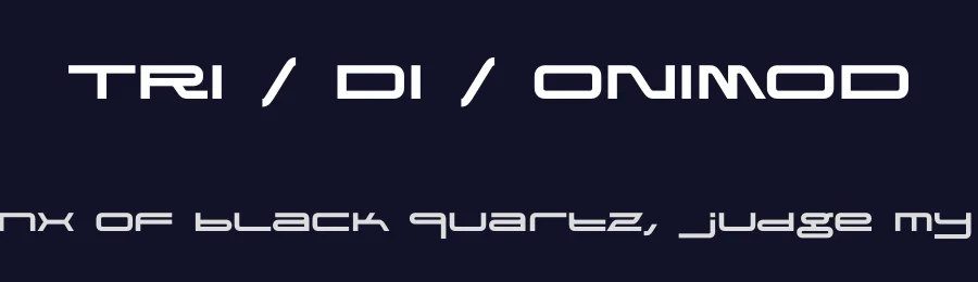 TRI / DI / ONIMOD by Marcin Gajos (Brandglow) — Display Font — thumbnail 2
