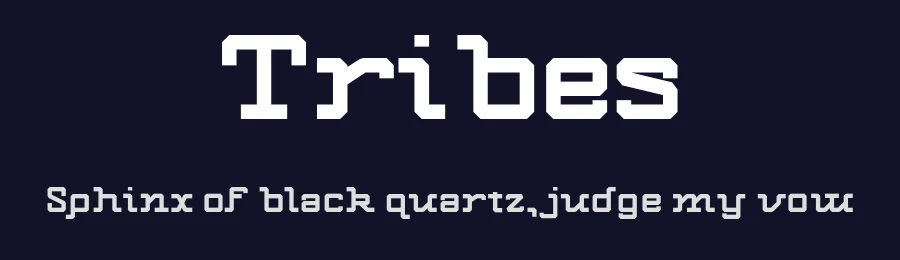 Tribes by Phenias Machilla — Slab Serif Font — thumbnail 2