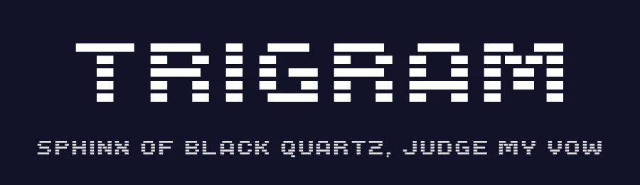 Trigram by GGBotNet — Display Font — thumbnail 2