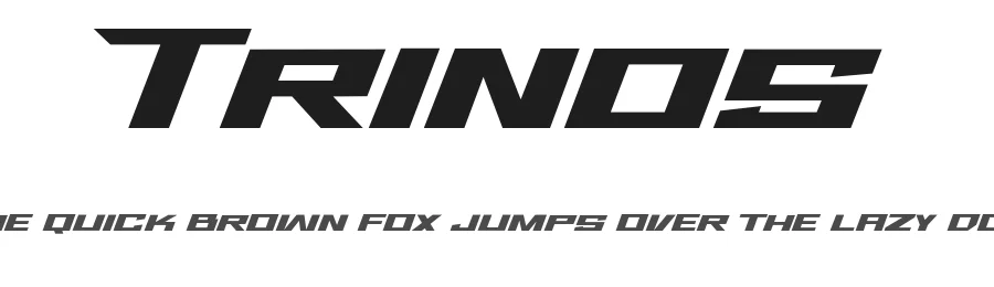 Trinos by Ahmad Ramzi Fahruddin — Display Font