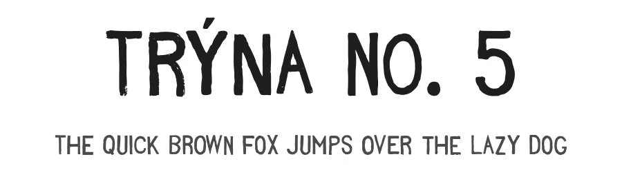 Trýna No. 5 by Rory Harnden — Script Handwritten Font