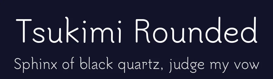 Tsukimi Rounded by Takashi Funayama — Sans Serif Font — thumbnail 2