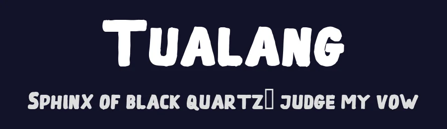 Tualang by PYRS Fontlab Ltd. / Made with FontLab — Script Handwritten Font — thumbnail 2