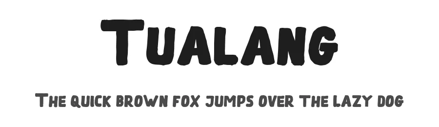 Tualang by PYRS Fontlab Ltd. / Made with FontLab — Script Handwritten Font