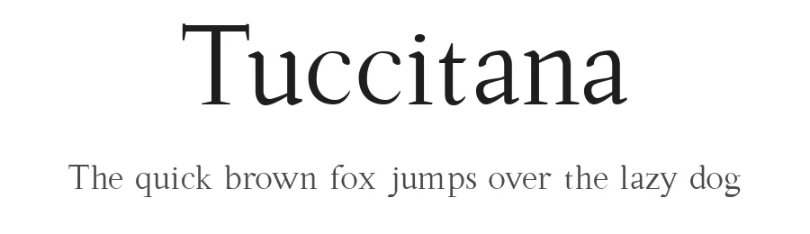 Tuccitana by Ade Ruiher — Serif Font