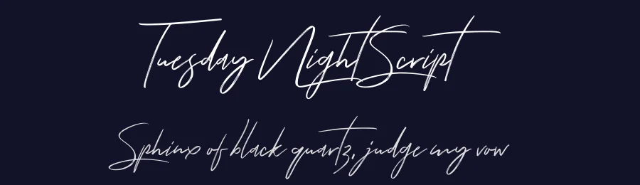 Tuesday Night Script by Font Forestry — Script Handwritten Font — thumbnail 2