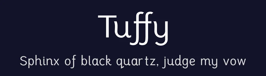 Tuffy by Thatcher Ulrich — Sans Serif Font — thumbnail 2