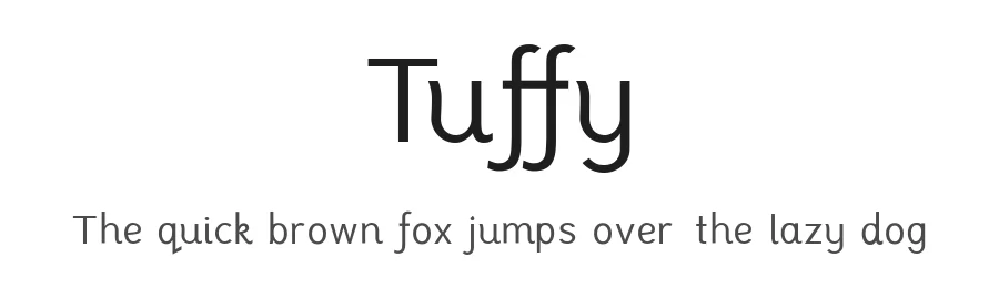 Tuffy by Thatcher Ulrich — Sans Serif Font