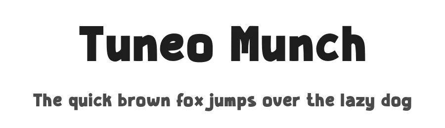 Tuneo Munch by Fathi Al Ghazi — Display Font