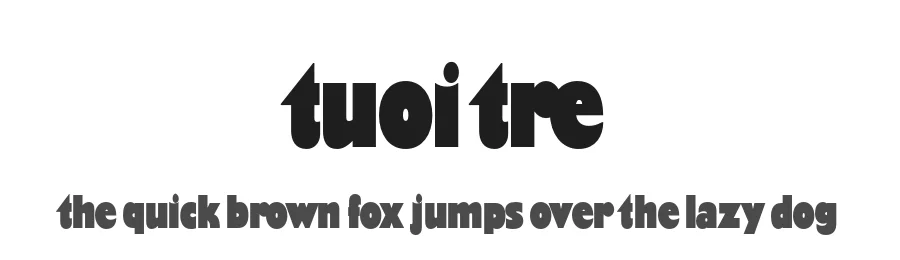 Tuoi Tre by bBox Type GmbH — Display Font