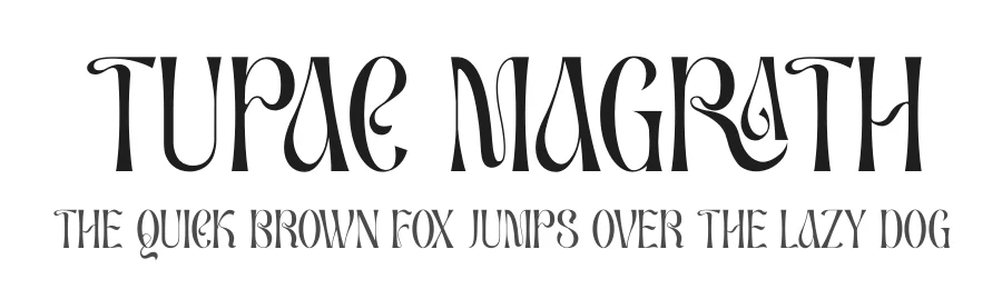 Tupac Magrath by Heru Utama Putra — Display Font