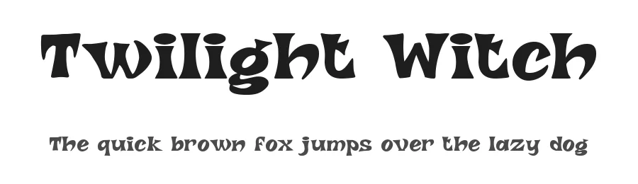 Twilight Witch by Typesee Type Foundry — Display Font