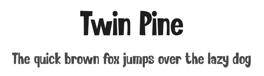 Twin Pine by PINISIART TEAM — Display Font