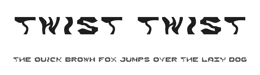 Twist Twist by GGBotNet — Display Font