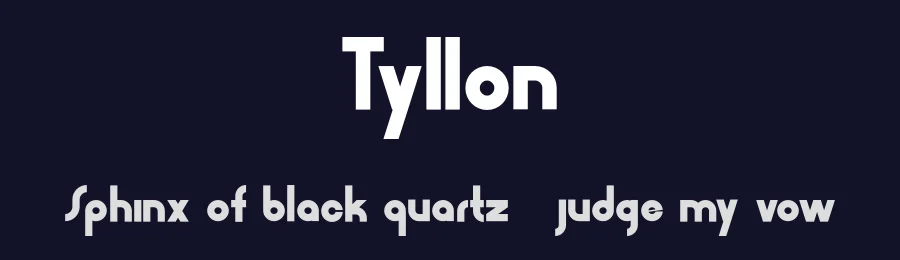 Tyllon — Display Font — thumbnail 2